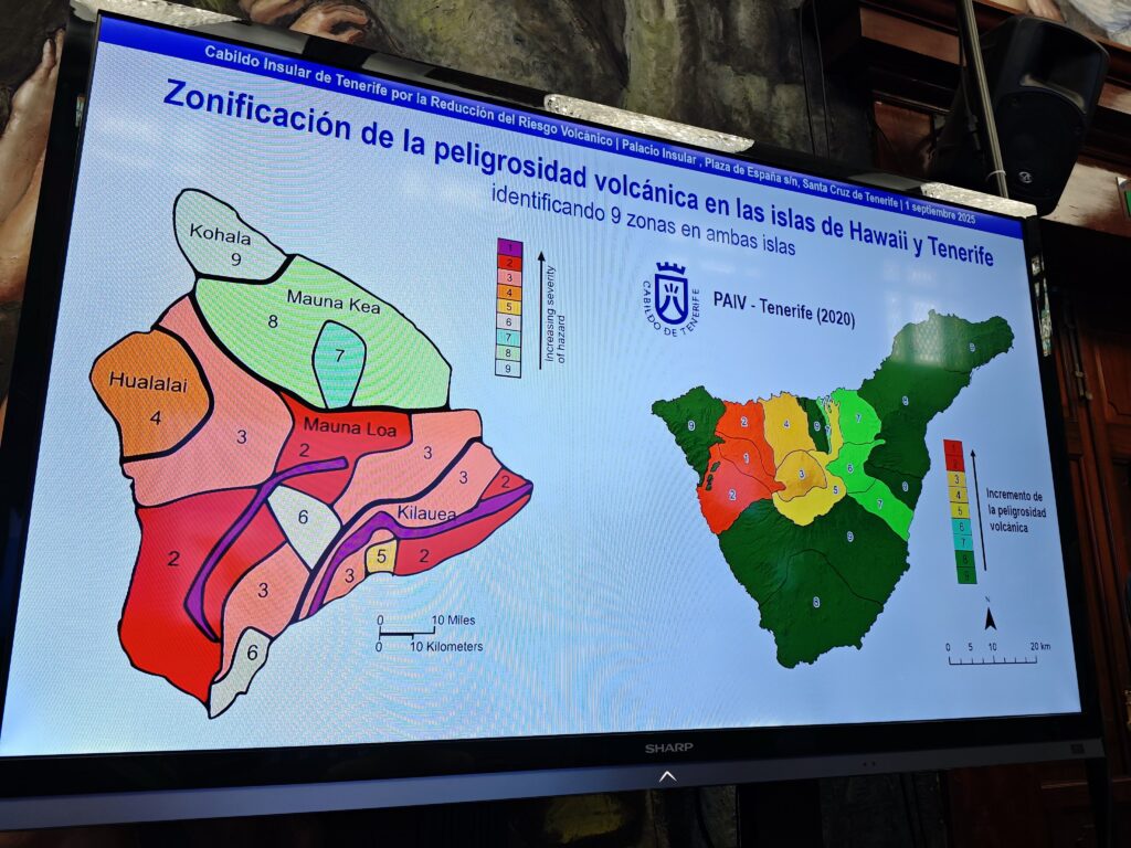 Comparativa de actividad volcánica de Hawaii y Tenerife.- RM